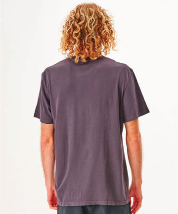 Rip Curl Plain Wash Mens Tee - Washed Black